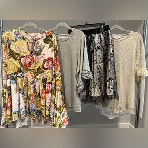 Paper Wings Girls sz 14 Dress Me Up or Down 4 Piece Lot, all unique items